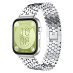 xDfind Fish Scale Texture Metal Watch Band, For Huawei Watch Fit4 / Fit4 Pro / Fit3