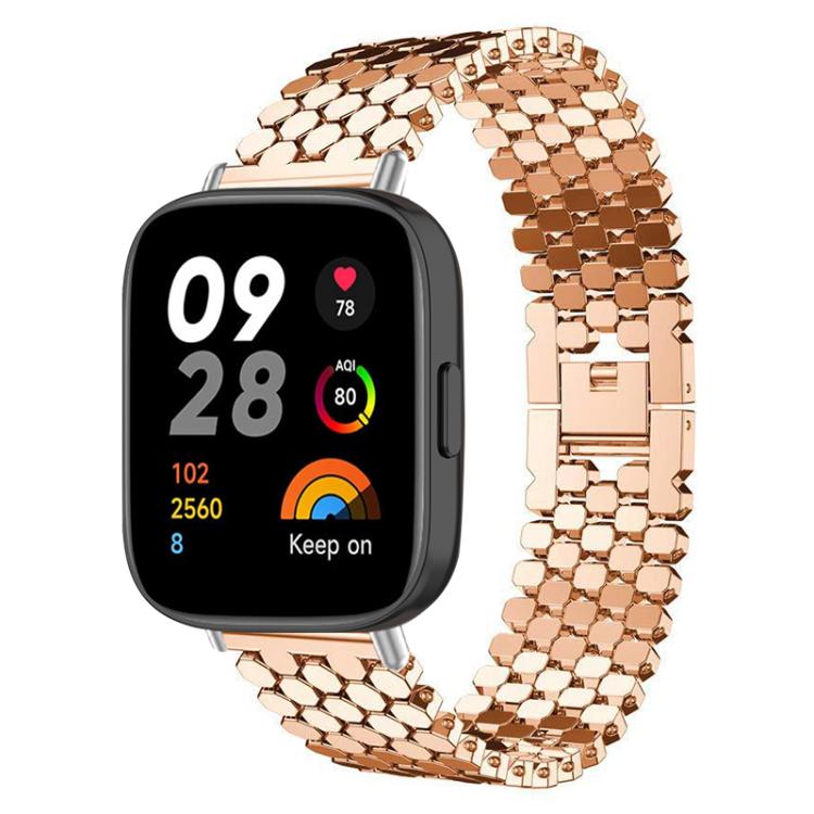 xDfind Fish Scale Texture Metal Watch Band, For Xiaomi Band 10 Pro/9 Pro/Redmi Watch 6/5, For Redmi Watch 3 Active / Watch 3 Lite, For Redmi Watch 3