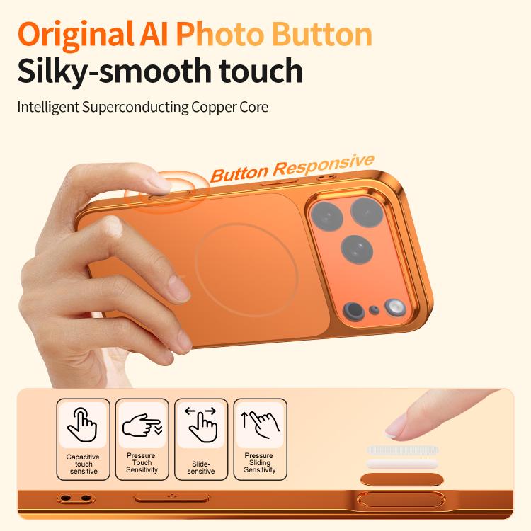 Corning Glass Plating Large Window MagSafe Phone Case, For iPhone 12 Pro, For iPhone 11 Pro Max, For iPhone 11