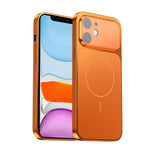 Corning Glass Plating Large Window MagSafe Phone Case, For iPhone 12 Pro, For iPhone 11 Pro Max, For iPhone 11