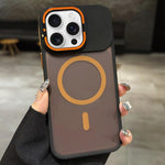 Skin Feel Frosted Metal Lens Holder MagSafe Magnetic Phone Case, For iPhone 17 Pro Max, For iPhone 17 Pro, For iPhone 17, For iPhone Air, For iPhone 16 Pro Max, For iPhone 16 Pro