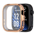xDfind Plating Tempered Film Integrated TPU Watch Protective Cover, For Huawei Watch Fit 4 Pro, For Huawei Watch Fit 4