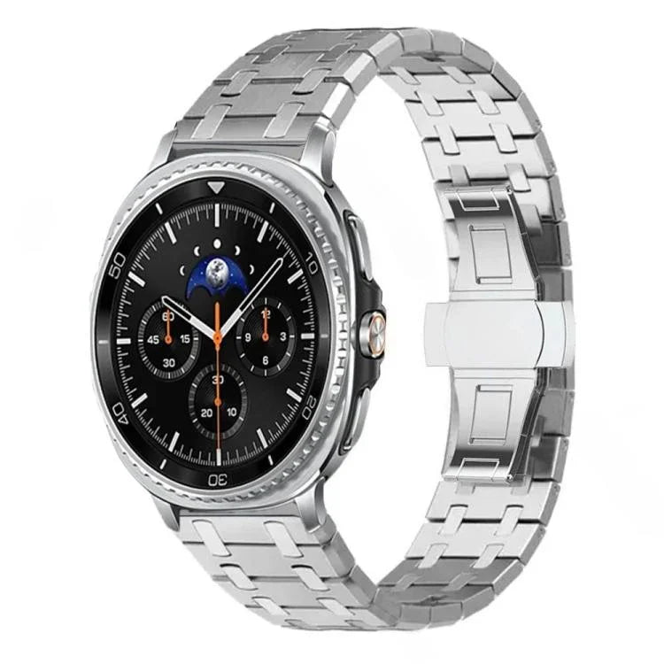 Butterfly Buckle Titanium Alloy Watch Band, For Samsung Galaxy Watch Ultra 47mm / Ultra 2025, For Samsung Galaxy Watch8 / Watch8 Classic