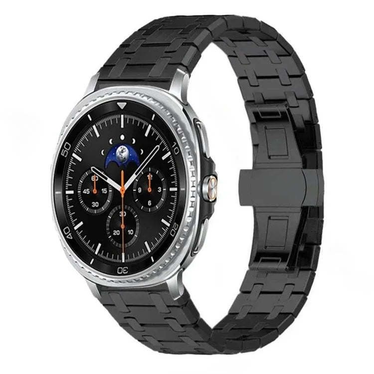 Butterfly Buckle Titanium Alloy Watch Band, For Samsung Galaxy Watch Ultra 47mm / Ultra 2025, For Samsung Galaxy Watch8 / Watch8 Classic