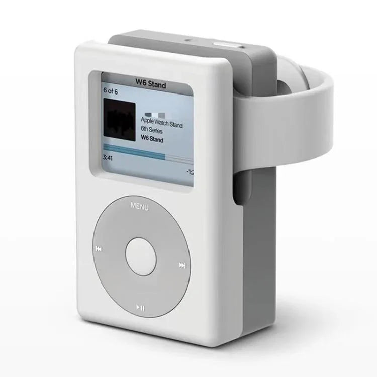 For Apple Watch ZX-ZJ04 MP3-Style Silicone Charging Stand Base