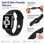 5 Pack xDfind Solid Color Silicone Sports Watch Band, For Apple Watch 42 / 44 / 45 / 46 / 49mm, For Apple Watch 38 / 40 / 41 / S11 42mm
