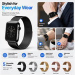 5 Pack xDfind Milanese Loop Magnetic Metal Watch Band, For Apple Watch 42 / 44 / 45 / 46 / 49mm, For Apple Watch 38 / 40 / 41 / S11 42mm