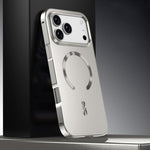 Frosted Magnetic Shield MagSafe Alloy Metal Phone Case, For iPhone 17 Pro Max, For iPhone 17 Pro, For iPhone 17, For iPhone Air, For iPhone 16 Pro Max, For iPhone 16 Pro, For iPhone 15 Pro Max, For iPhone 15 Pro