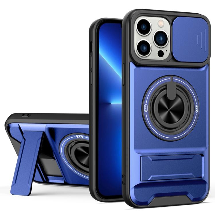 Lens Sliding Window Multifunctional Magnetic Shockproof Phone Case, For iPhone 13 Pro Max, For iPhone 13 Pro, For iPhone 13, For iPhone 12, For iPhone 12 Pro Max, For iPhone 12 Pro, For iPhone 11 Pro Max, For iPhone 11, For iPhone XR, For iPhone XS Max