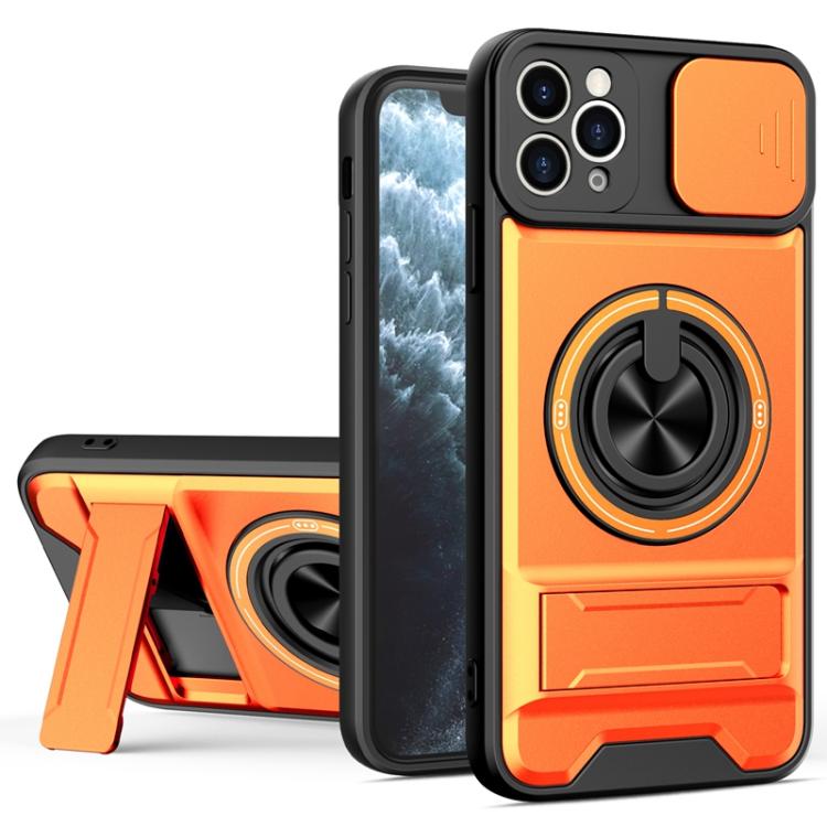 Lens Sliding Window Multifunctional Magnetic Shockproof Phone Case, For iPhone 13 Pro Max, For iPhone 13 Pro, For iPhone 12 Pro Max, For iPhone 11 Pro Max, For iPhone 11