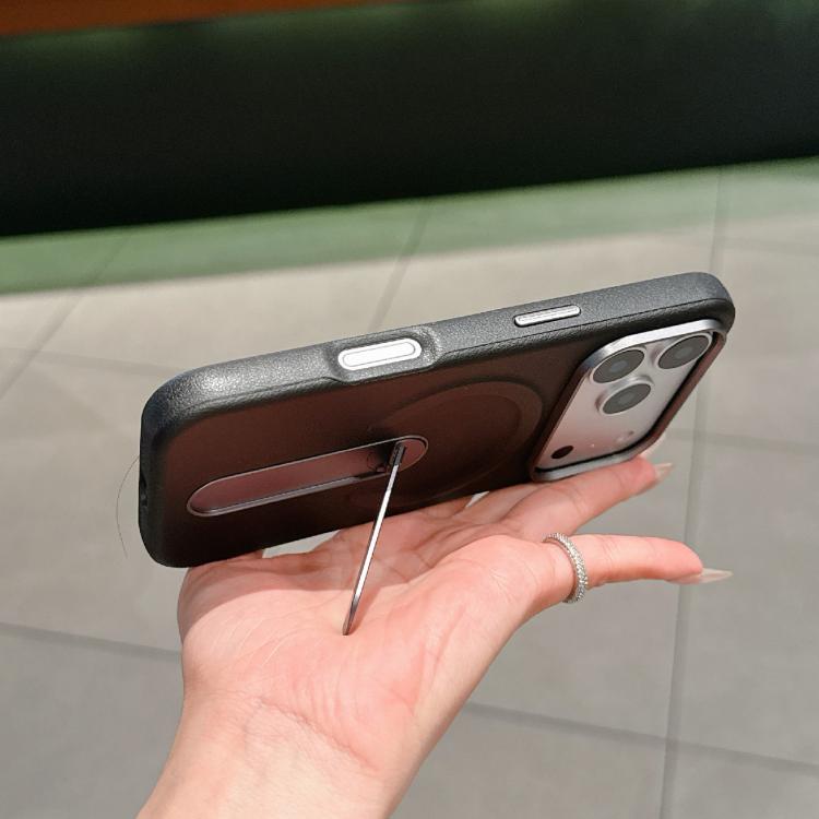Invisible Holder PC + Vegan Leather Magnetic Phone Case, For iPhone 18 Pro / 17 Pro, For iPhone 18 Pro Max / 17 Pro Max