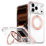 Ice Armor Magnetic Rotation Holder PC Hybrid TPU Phone Case, For iPhone 17 Pro Max, For iPhone 17 Pro, For iPhone Air