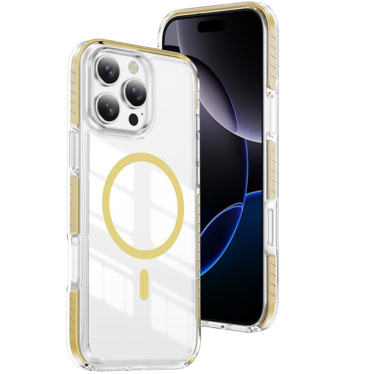 Crystal Shield Clear Magnetic Acrylic Hybrid TPU Phone Case, For iPhone 17 Pro Max, For iPhone 17 Pro, For iPhone 17, For iPhone Air, For iPhone 16 Pro Max, For iPhone 16 Pro