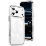 Crystal Shield Clear Magnetic Acrylic Hybrid TPU Phone Case, For iPhone 18 Pro, For iPhone 18 Pro Max, For iPhone 17 Pro Max, For iPhone 17 Pro, For iPhone 17