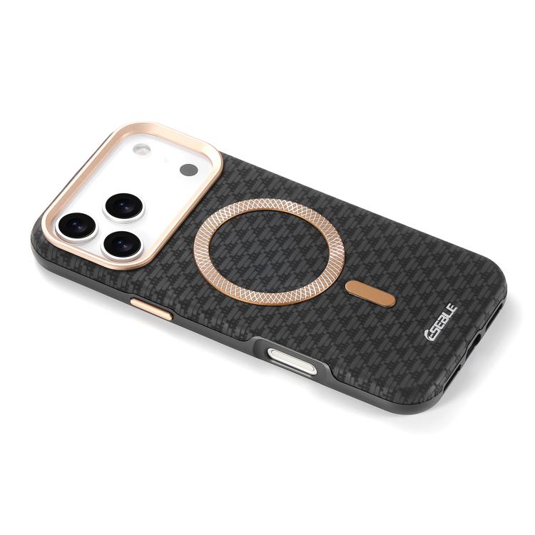 ESEBLE L3 Triangular Shield Metal Lens Magnetic Phone Case, For iPhone 17 Pro Max, For iPhone 17 Pro