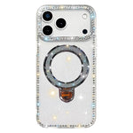 Rhinestone Glitter Kickstand Dual-side IMD Phone Case, For iPhone 17 Pro Max, For iPhone 17 Pro, For iPhone 17, For iPhone Air, For iPhone 16 Pro Max, For iPhone 16 Pro, For iPhone 16 Plus, For iPhone 16