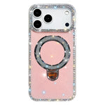 Rhinestone Glitter Kickstand Dual-side IMD Phone Case, For iPhone 17 Pro Max, For iPhone 17 Pro, For iPhone 17, For iPhone Air, For iPhone 16 Pro Max, For iPhone 16 Pro, For iPhone 16 Plus, For iPhone 16