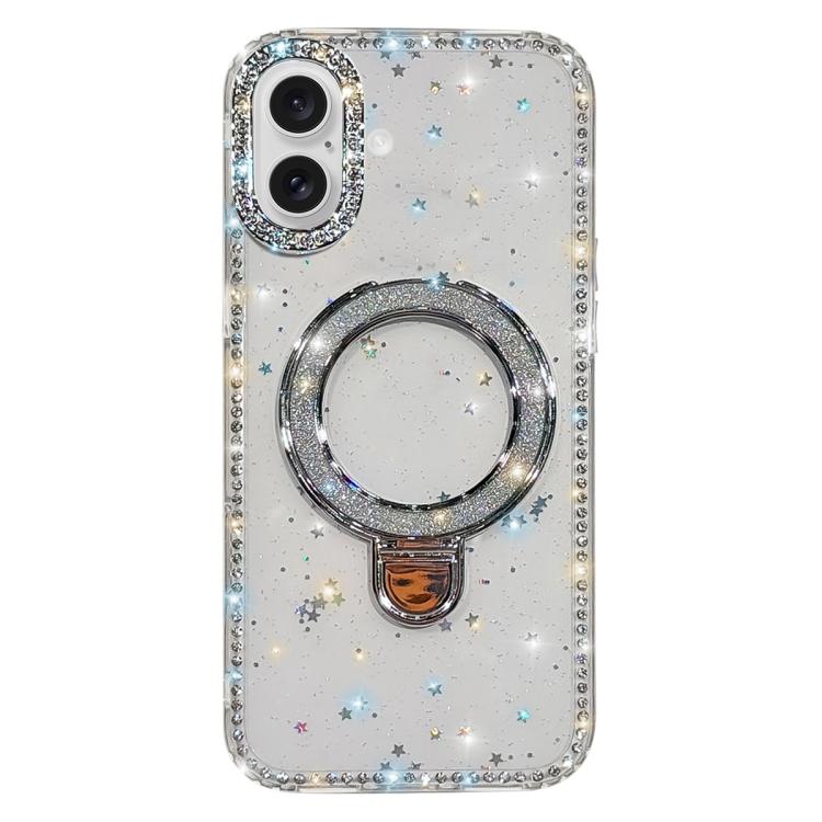 Rhinestone Glitter Kickstand Dual-side IMD Phone Case, For iPhone 17 Pro Max, For iPhone 17 Pro, For iPhone 17, For iPhone Air, For iPhone 16 Pro Max, For iPhone 16 Pro, For iPhone 16 Plus, For iPhone 16