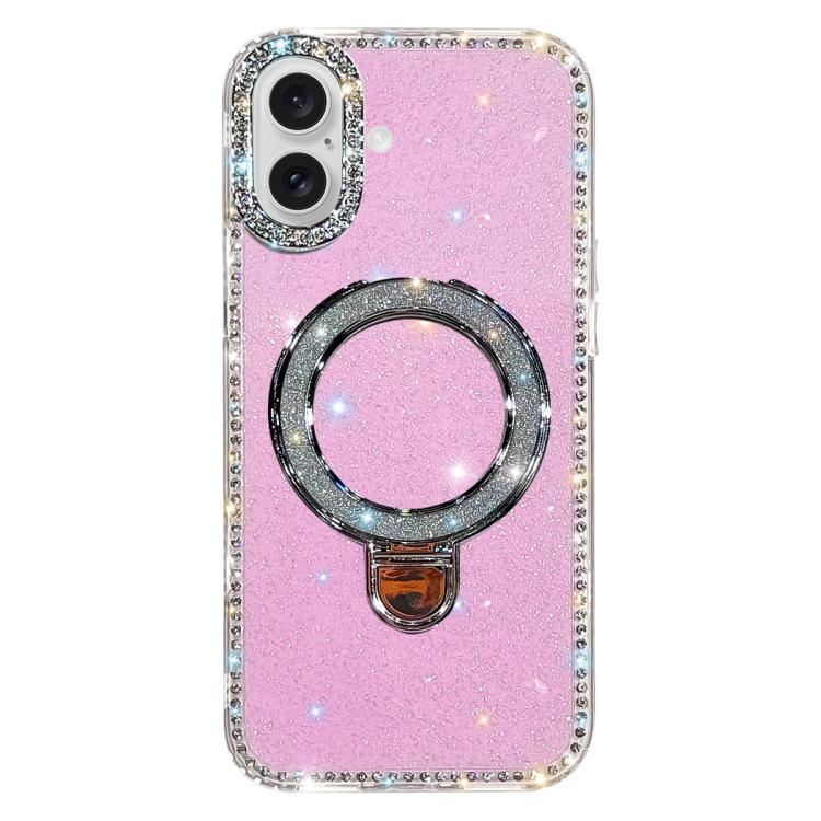 Rhinestone Glitter Kickstand Dual-side IMD Phone Case, For iPhone 17 Pro Max, For iPhone 17 Pro, For iPhone 17, For iPhone Air, For iPhone 16 Pro Max, For iPhone 16 Pro, For iPhone 16 Plus, For iPhone 16
