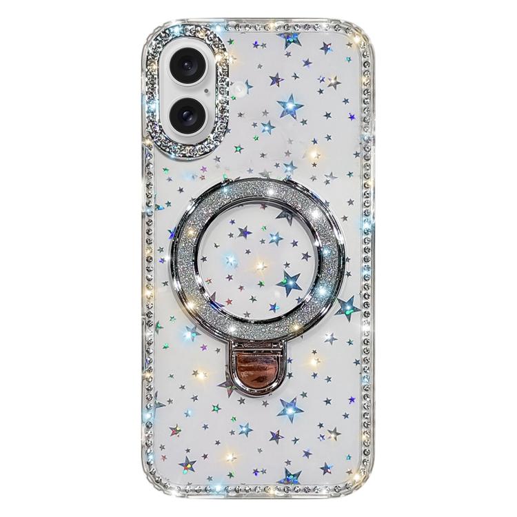 Rhinestone Glitter Kickstand Dual-side IMD Phone Case, For iPhone 17 Pro Max, For iPhone 17 Pro, For iPhone 17, For iPhone Air, For iPhone 16 Pro Max, For iPhone 16 Pro, For iPhone 16 Plus, For iPhone 16
