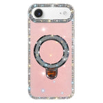 Rhinestone Glitter Kickstand Dual-side IMD Phone Case, For iPhone 17 Pro Max, For iPhone 17 Pro, For iPhone 17, For iPhone Air, For iPhone 16 Pro Max, For iPhone 16 Pro, For iPhone 16 Plus, For iPhone 16
