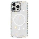 Rhinestone Dual-side IMD PC Hybrid TPU Magnetic Phone Case, For iPhone 15 Pro Max, For iPhone 15 Pro, For iPhone 15, For iPhone 14, For iPhone 14 Pro, For iPhone 14 Pro Max, For iPhone 13 Pro Max, For iPhone 13 Pro