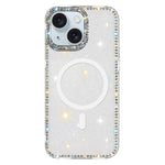Rhinestone Dual-side IMD PC Hybrid TPU Magnetic Phone Case, For iPhone 15 Pro Max, For iPhone 15 Pro, For iPhone 15, For iPhone 14, For iPhone 14 Pro, For iPhone 14 Pro Max, For iPhone 13 Pro Max, For iPhone 13 Pro
