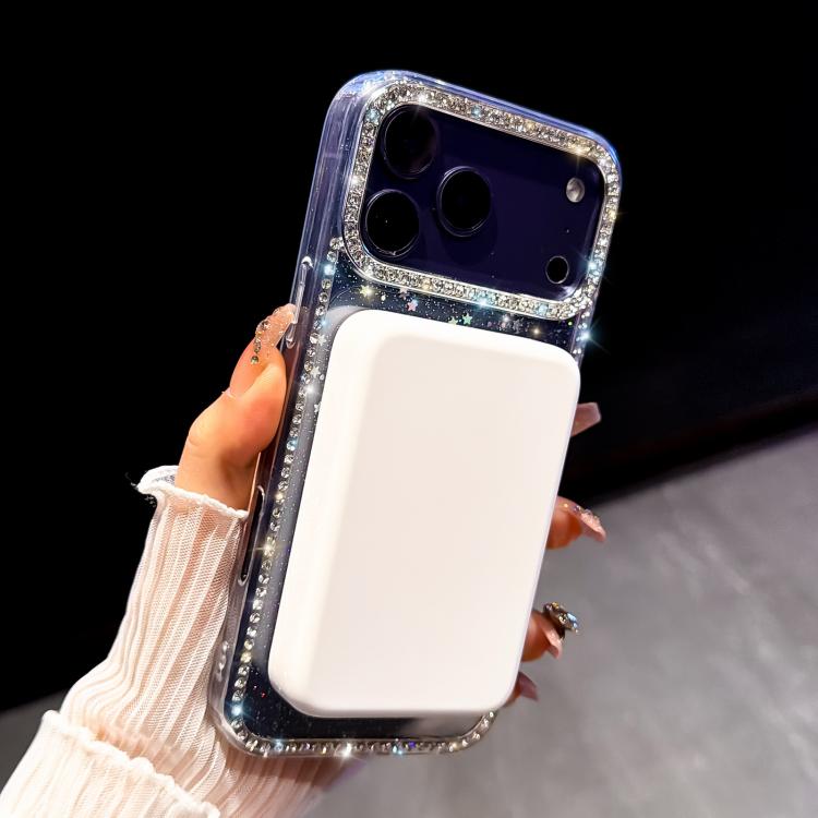 Rhinestone Dual-side IMD PC Hybrid TPU Magnetic Phone Case, For iPhone 15 Pro Max, For iPhone 15 Pro, For iPhone 15, For iPhone 14, For iPhone 14 Pro, For iPhone 14 Pro Max, For iPhone 13 Pro Max, For iPhone 13 Pro
