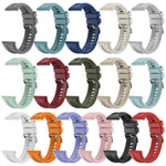 xDfind Silver Buckle Solid Color Silicone Watch Band, For Huawei Watch GT 6 / 5 46mm