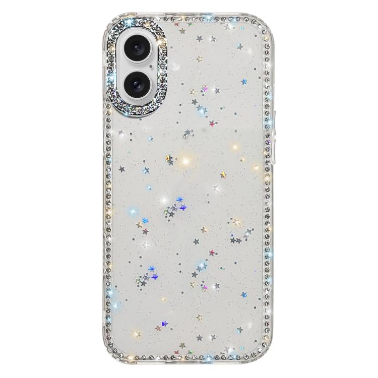 Rhinestone Dual-side IMD PC Hybrid TPU Phone Case, For iPhone 17 Pro Max, For iPhone 17 Pro, For iPhone 17, For iPhone Air, For iPhone 16 Pro Max, For iPhone 16 Pro, For iPhone 16 Plus, For iPhone 16