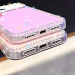 Rhinestone Dual-side IMD PC Hybrid TPU Phone Case, For iPhone 17 Pro Max, For iPhone 17 Pro, For iPhone 17, For iPhone Air, For iPhone 16 Pro Max, For iPhone 16 Pro, For iPhone 16 Plus, For iPhone 16