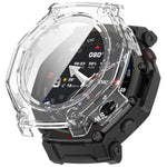 xDfind Tempered Film Integrated PC Watch Protective Cover, For Amazfit T-Rex 3 Pro 44mm, For Amazfit T-Rex 3 Pro 48mm