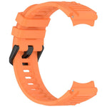 xDfind Solid Color Black Buckle Silicone Watch Band, For Amazfit T-Rex 3 Pro 48mm