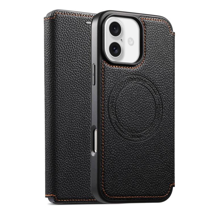 ESEBLE Ultra-thin Card Slot Magnetic Vegan Leather Phone Case, For iPhone 17 Pro Max, For iPhone 17 Pro, For iPhone 17, For iPhone Air