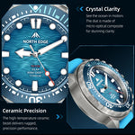 NORTH EDGE TRITON-TI Titanium Alloy Solar-powered Professional Outdoor Dive Watch