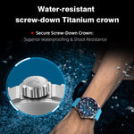 NORTH EDGE TRITON-TI Titanium Alloy Solar-powered Professional Outdoor Dive Watch