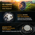 NORTH EDGE TRITON-TI Titanium Alloy Solar-powered Professional Outdoor Dive Watch