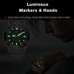 NORTH EDGE TRITON-TI Titanium Alloy Solar-powered Professional Outdoor Dive Watch