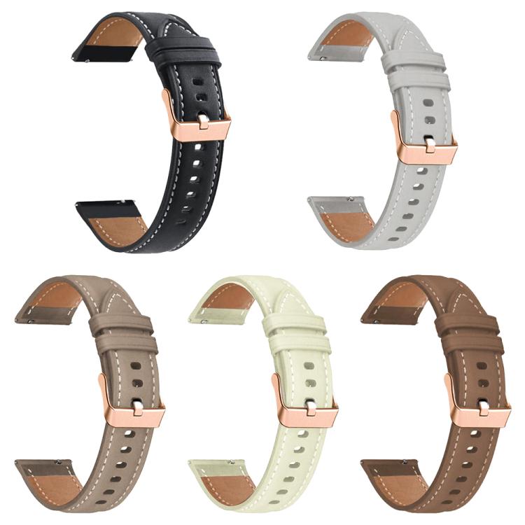 xDfind Rose Gold Buckle Black Shark Fine Grain Vegan Leather Watch Band, For Fitbit Charge 6 / 5, For Fitbit Versa 4 / 3 / Sense2 / 1, For Fitbit Versa 2/Versa/Versa Lite/Blaze, For Fitbit Charge 4 / 3