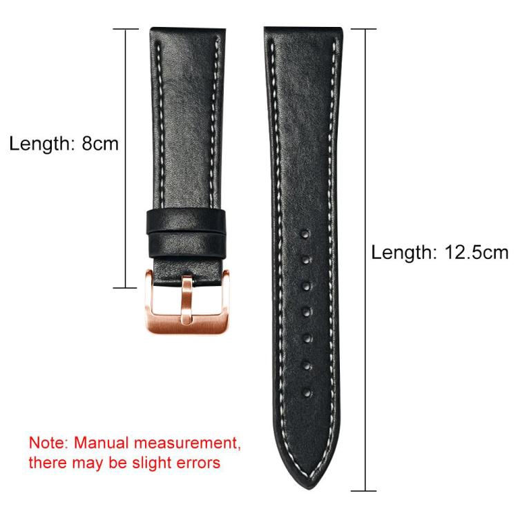 xDfind Rose Gold Buckle Black Shark Fine Grain Vegan Leather Watch Band, For Fitbit Charge 6 / 5, For Fitbit Versa 4 / 3 / Sense2 / 1, For Fitbit Versa 2/Versa/Versa Lite/Blaze, For Fitbit Charge 4 / 3