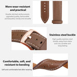 xDfind Rose Gold Buckle Black Shark Fine Grain Vegan Leather Watch Band, For Fitbit Charge 6 / 5, For Fitbit Versa 4 / 3 / Sense2 / 1, For Fitbit Versa 2/Versa/Versa Lite/Blaze, For Fitbit Charge 4 / 3