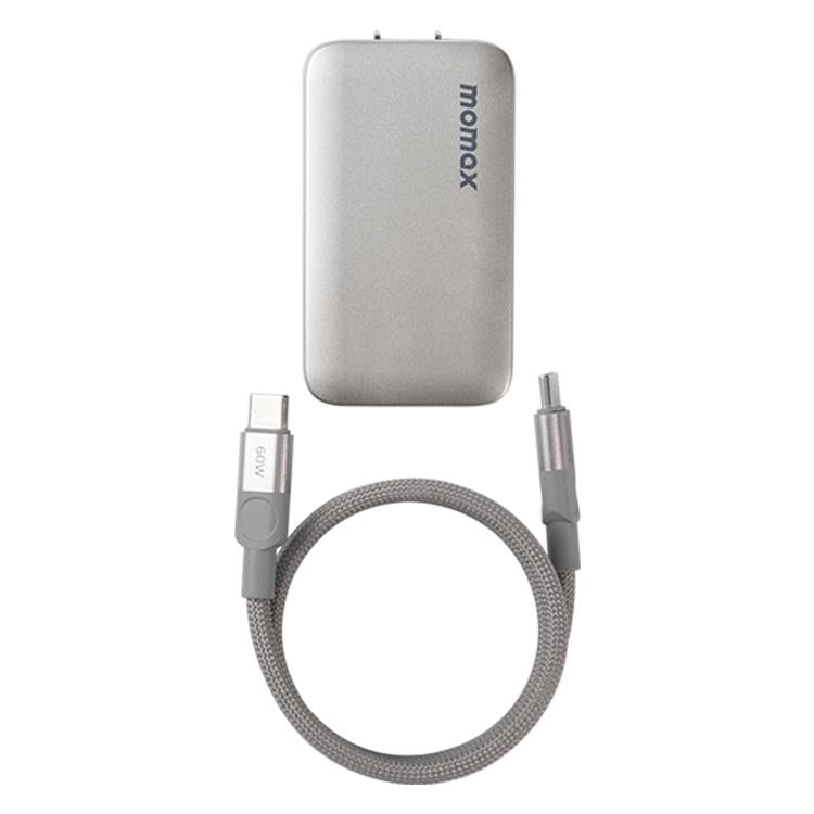 MOMAX UM79 1-Charge Ultra 45W 2-Port GaN Silm Fast Charger Kit, US Plug