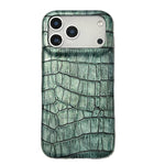 Vintage Crocodile Texture Shockproof Vegan Leather Phone Case, For iPhone 18 Pro / 17 Pro, For iPhone 18 Pro Max / 17 Pro Max