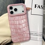 Vintage Crocodile Texture Shockproof Vegan Leather Phone Case, For iPhone 18 Pro / 17 Pro, For iPhone 18 Pro Max / 17 Pro Max