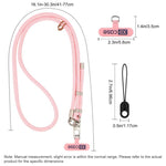 XDcase Anti-Lost Phone Lanyard with Metal Buckle & Gasket, Adjustable Length: 41-77cm