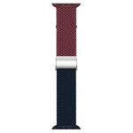 xDfind Buckle-fastening Stitching Braided Nylon Watch Band, For Apple Watch 42 / 44 / 45 / 46 / 49mm, For Apple Watch 38 / 40 / 41 / S10 42mm
