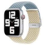 xDfind Buckle-fastening Stitching Braided Nylon Watch Band, For Apple Watch 42 / 44 / 45 / 46 / 49mm, For Apple Watch 38 / 40 / 41 / S10 42mm