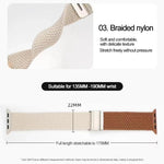 xDfind Buckle-fastening Stitching Braided Nylon Watch Band, For Apple Watch 42 / 44 / 45 / 46 / 49mm, For Apple Watch 38 / 40 / 41 / S10 42mm