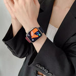 xDfind Buckle-fastening Stitching Braided Nylon Watch Band, For Apple Watch 42 / 44 / 45 / 46 / 49mm, For Apple Watch 38 / 40 / 41 / S10 42mm