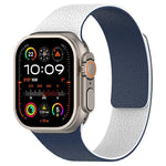 xDfind Color-blocking Litchi Texture Magnetic Silicone Watch Band, For Apple Watch 42 / 44 / 45 / 46 / 49mm, For Apple Watch 38 / 40 / 41 / S11 42mm